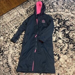 AquaDash Navy Swim Parka with Pink Accents - NWOT